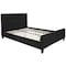 Flash Furniture Full Size Black Fabric Platform Bed & Mattress HG-BM10-22-GG - alternate 4